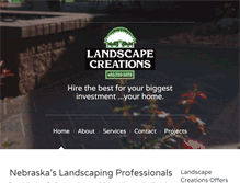 Tablet Screenshot of nebraskalandscapes.com